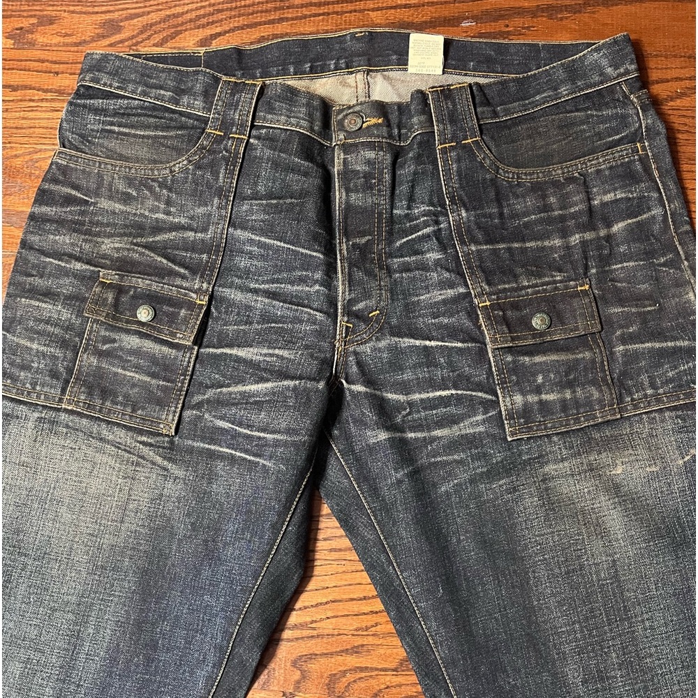 Vintage Levis Mens Movin' On Rambler Jeans Bootcut Denim 38x34  6 Pocket EUC